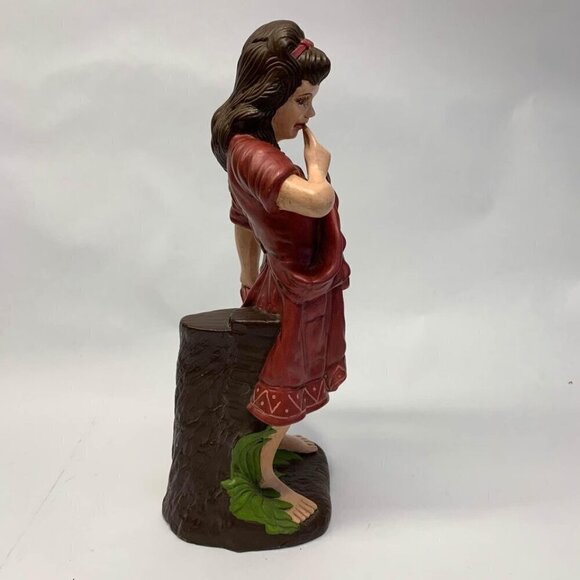 Vintage Atlantic Mold #674 Hand Painted Peasant Gypsy Girl - Picture 3 of 10